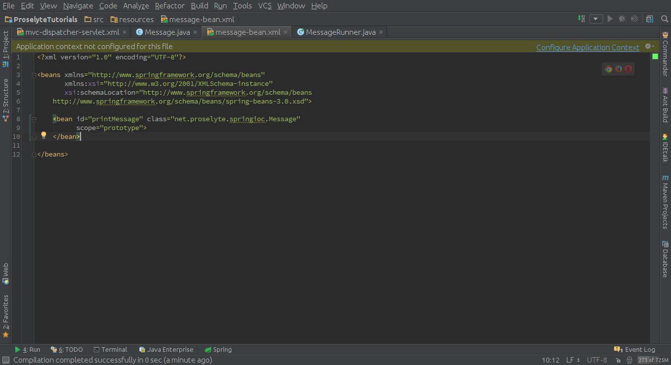 prototype_message_bean_xml PROSELYTE